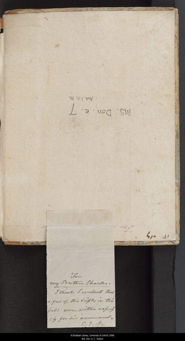 Image for page: Front_(left)_pastedown_(reverse) of manuscript: blvolfirst
